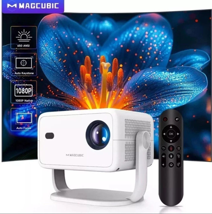 Magcubic L018 Native 1080P 650ANSI 4K Android 11 180° Projector With Auto Keystone Correction Focus Wifi6 BT5.2 Portable Outdoor