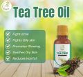 Tea tree essential oil | clear acne & pimples | skin care - 30ml. 