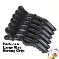 Toni & Guy Pack Of 6 Crocodile Clips Hair Sectioning ,Hairdressing, Hair Grip - 6 Piece Pack. 