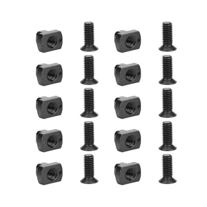 10pcs Plate Bolt Steel -Lok Screw & Nut Repl ement Set for Mlok Rail Sections