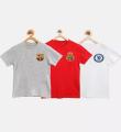 Pack Of 3 Summer Smart Club Logo T-shirt For Kids. 