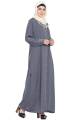 GREY PLAIN NIDA ABAYA. 