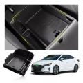 Car Armrest Storage Box for Hyundai Elantra 2019 2020 Central Control Storage Box Auto Interior Accessories Black. 