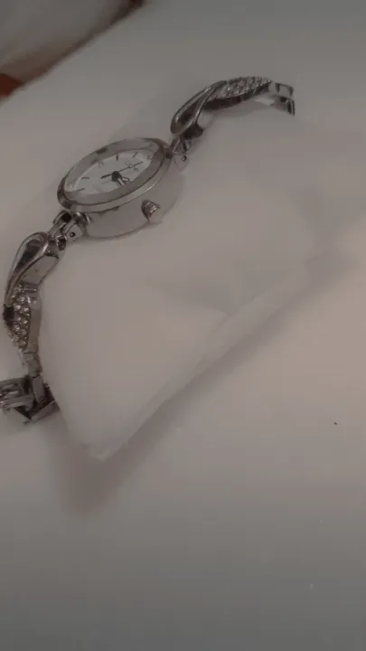 Watch%20for%20girls%7Cwoman%7Cladies%7Cgift%7CElegant%20Silver%20Bracelet%20Watch%20with%20Crystal%20Accents%20For%20girl%20and%20woman%20-%20Image%207