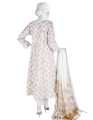 Junaid Jamshed Lawn 2 Piece Unstitched Suit for Women JLAWN-S-JDS-23-1058 Magnolia. 