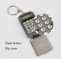 Mini Calculator with Keychain, Flip cover, Portable Student Electronic Calculator for Kids Children School Supply Random Color. 