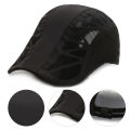 Men Cap Ponytail Hole Solid Color Advanced Hat. 