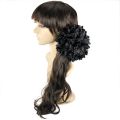 Black flower catcher for hijab volume and hair covering and scarf use/Head wraps. 