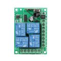 4Ch 12V DC remote control switch 433Mhz - output 220V AC DC 10A 2200W. 
