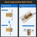 4 Pack Closet Door Ball Catch Door Ball Catches for Interior Doors Dual Adjustable Ball Bearing Catch Black. 