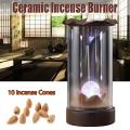 Favorite Porcelain Backflow Ceramic Cone Incense Burner Holder Buddhist Cones. 