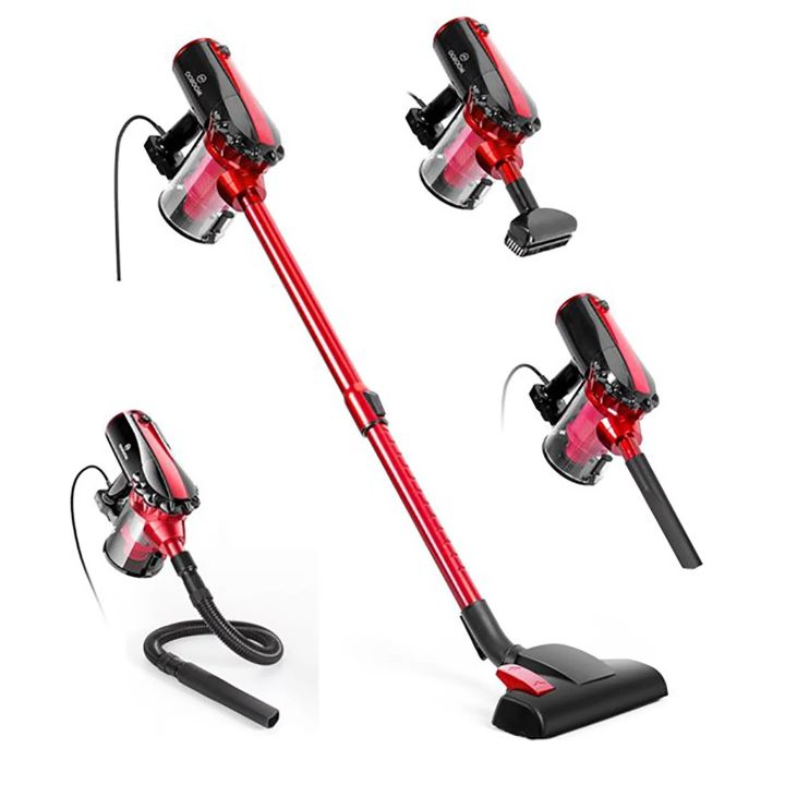 Moosoo Lightweight Corded Stick Vacuum, 17Kpa Powerful Suction Handheld Vacuum for hardfloor
