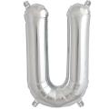 Silver Foil Letter Balloons 16" inch (A to Z). 