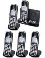 SIEMENS GIGASET C475 Penta (Set of 5) intercom plus PTCL Wireless Landline phone with Color Display, Answering Machine and Free 10 New Rechargeable Cells. 
