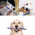 CAT & DOG - TOOTH BRUSH SET DUAL HEAD PET TEETH CLEANER. 