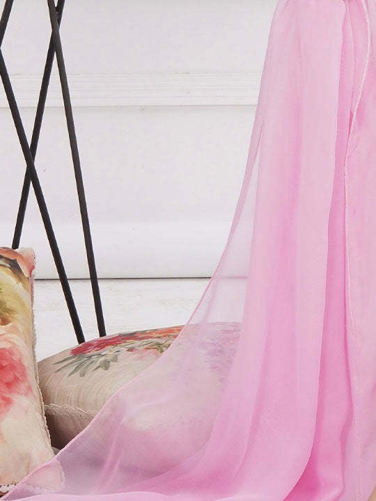 Chiffon Dupatta Baby Pink