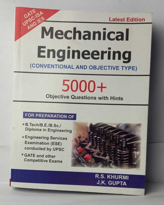 Mechanical Engineering (Conventional and Objective Type) by RS KHURMI