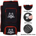 WOLF GEAR- Duffle Cricket Kit Bag Training Sports Backpack Heavy External Bat Sleeve. 