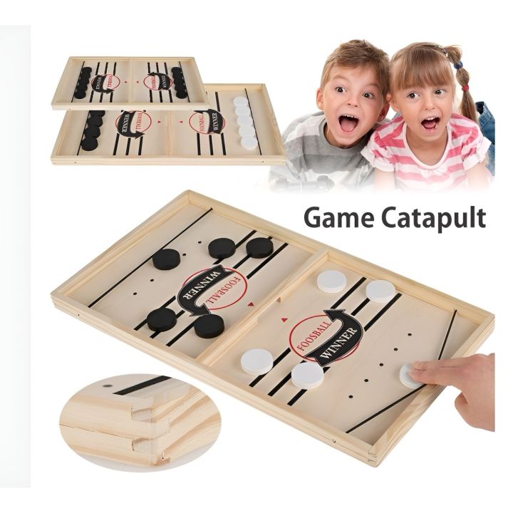 Table Hockey Paced Sling Puck Board Game Fast Sling Puck Winner Party Game Adult Child Family Game Desktop Battle Board Game