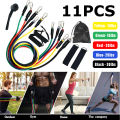 11PCS Bands-Set Expander Pull-Rope Fitness-Equipment Elastic-Bands Latex Yoga-Tubes Resistance. 