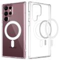 Samsung Galaxy Magnetic MagSafe Compatible Protective Clear TPU Transparent Case For all Series. 