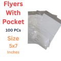 RAZI 100 pcs Ecommerce Shipping Courier Flyer Bag with Pocket Diffrent sizes Tear Resistant Water Proof Durable Strong Self Seal Adhesive Strip Highly Reliable Economical Packaging Materialt. 