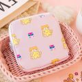 Women Girls Kawaii Cosmetic Makeup Tampon Bear Napkin Pouch Storage Bag Coin Purse Sanitary Pads Bag Mini Data Cables Organizer. 