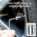 Valve Cap Anti-theft Car Tire Valve Stem Caps Set of 4 Universal Wheel Air Stems Covers with Rubber Seal for Auto Security Car Tire Valve Stems Cap. 