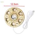LED Light Base Pedestal Wooden Display Base Stand for 3D Crystals Vase. 
