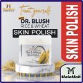 MALAMAH DR BLUSH RICE AND WHEAT SKIN POLISH CREAM FOR ULTRA HD GLOW GOLD FACIAL, FACE FRESHNESS, BRIGHTNESS, FRECKLES, ANTI WRINKLES AND DARK CIRCLES, SPECIAL EDITION FACIAL SERIES 350G/125G JAR. 