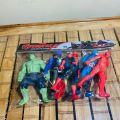 5 Pcs Set Large Size - Avengers Marvel Superhero Action Figures Toys Set Movable With Led Light - Size 15cm / 6.0 inch. 