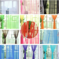 100x200cm Tulle Curtains Rod Pocket Curtains for Kitchen Living Room Solid Sheer Curtains Tulle on The Windows Drapes Curtains. 