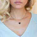 Black Heart Necklace for Girls Korean Heart Necklace Locket For Women Fashion Jewellery For Girls Trendy Heart Chain Necklace Heart Pendant For Women Wedding Jewelry black Classic Heart shape Necklaces Luxury Brand by HACHEM MALL. 