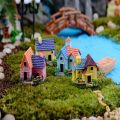 Mini Miniature House Villa Woodland Fairy Figurines Castle Fairy Garden Miniatures Castles Terrarium Figurines Garden Decoration. 