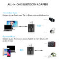 Kebidu USB Bluetooth 5.0 Launcher Receiver Adapter 2 in 1 Wireless Audio Adapter for T V PC Computer Speaker Car. 