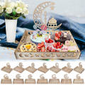 Wooden Food Tray Islamic Muslim Party Decor Ramadan Kareem Gifts. 