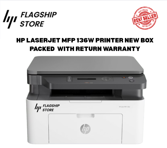 HP Laser MFP 136w Printer With Return Warranty | Daraz.pk