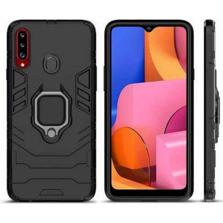 O-Lonnie for Samsung Galaxy A20s Back Cover Ring Holder Shockedproof Phone Case