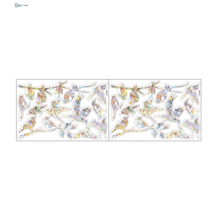 Glass Window Decals Colorful Bird Window Stickers for Home Decoration Anti-collision Clings Window Decals