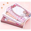 1 Book of 80 Pink Girls  Cute Sticky Notes Creative Office Stationery Message Notes. 
