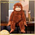 Enigma- Gorilla-shaped Plush Toy Adorable Long-armed Monkey Plush Toy Perfect Birthday Gift for Kids Soft Soothing Stuffed Animal Doll Cute Cartoon Orangutan Pillow Companion Orangutan Plush Toy. 
