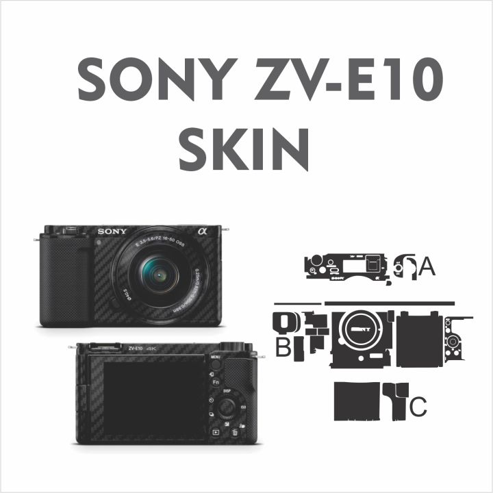 sony zv e10 skin (not camera ,not cover this is sticker skin ) with hand grip skin