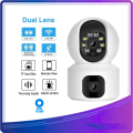 GSS DQ02 Dual lens Wifi Camera - Wifi Smart Camera - CCTV Camera Wifi - Home Security Camera - Smart Camera Wifi - CCTV Wifi - Outdoor Security Cameras - Outdoor CCTV Camera - Outdoor Camera Wifi - Camera CCTV - Security Camera For Home Wifi. 