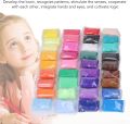 50 Pieces Foam Clay Modelling Clay Dough Set 10 Different Colors Best Quality Play Dough Set Air Dry Clay, Hand Made DIY Artsity Air Dry Clay Children's Potential for Kids Educational Toy. 