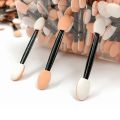 Luxury 【2025 Version】 Tool Makeup Bulk Double Sided Eyeshadow Disposable Batch/100 Pieces Wholesale Mini Portable Brush Sponge Eyeshadow Applicator. 
