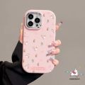 Vintage Art Small Flower Butterfly Phone Case Compatible for IPhone 7Plus 15 14 13 11 12 Pro Max 7 8 Plus XR XS Max X 8Plus Cartoon Fresh Floret Luxury Plating Metal Lens Soft Cover. 