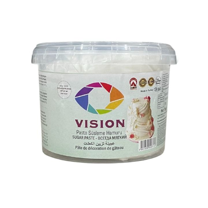 Vision White Fondant Sugar Paste 1KG From Turkey