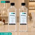 Pack of 2 Nature Divine Ethanol 99.9% - Ethyl Alcohol for Cosmetics, Perfumes, Lab Use, Dilution, and Disinfectants 1000 ml (1 Litre). 
