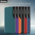 For Samsung Galaxy A73 Flip Cases Smart Transparent View Phone Case for Samsung A73 Window Flip Leather Phone Cover. 