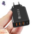 Grebest Smartphone Charger 30W US/EU Plug Support Multi-device Travel Charger. 